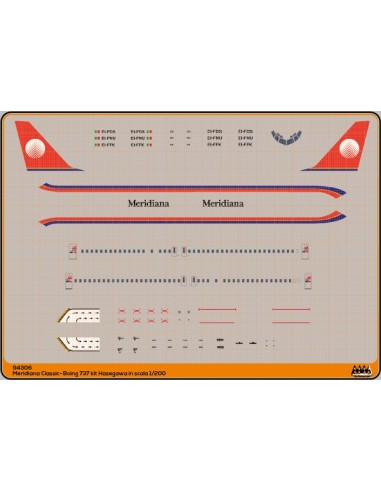 Meridiana Classic - Boeing 737 kit Hasegawa - M94306