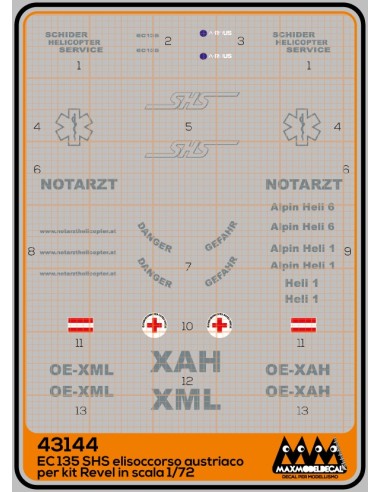 M43144 - SHS Austria EC-135 - Kit Revell