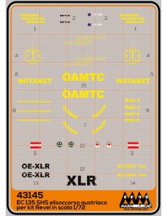 SHS elisoccorso Austria  EC135 - XLR -  Kit Revell - M43145