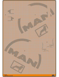 MAN TGX - TGA - TGS silver logo - M69387