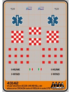 Croatia air rescue Isola di Veglia  EC-135/145 - Kit Revell - 43142