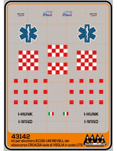Air Ambulance Croazia Isola di Veglia  EC-135/145 - Kit Revell - M43142