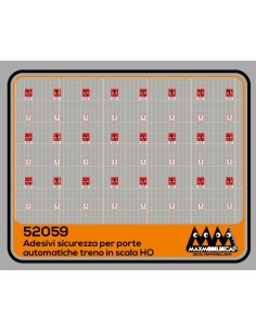 Adesivi sicurezza per porte automatiche carrozze - 3D - M52059
