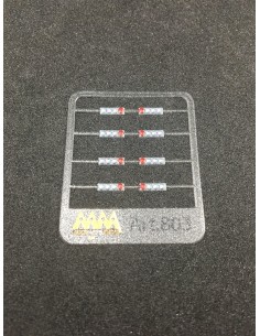 Rear lights silver led  1:87 -  3D - M803