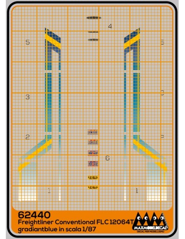 Freightliner Conventional FLC 12064T gradient blue - M62440