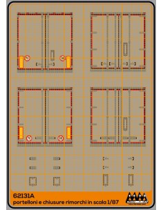 Rear doors and shutters - trailers with red lines- set2 - M62131A