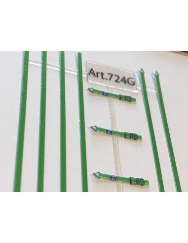 Straps for truck load in green colour - 3D M724G particular