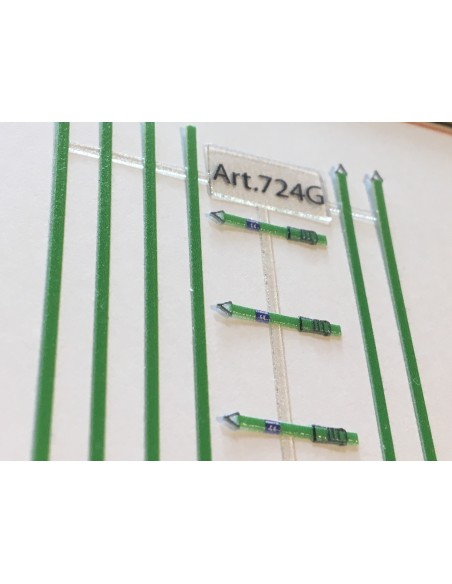 Straps for truck load in green colour - 3D M724G particular