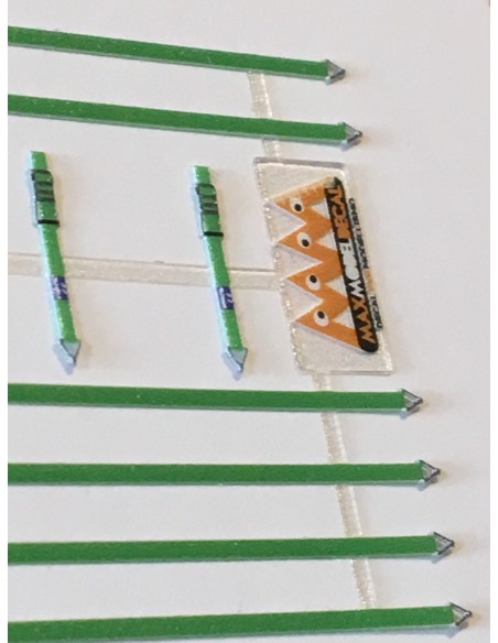 Straps for truck load in green colour - 3D M724G particular 2