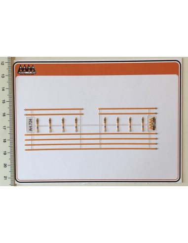 Straps for truck load in orange colour - 3D M724 size