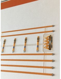 Cinghie ferma carico in colore arancione 1:87 - 3D Decal - M724