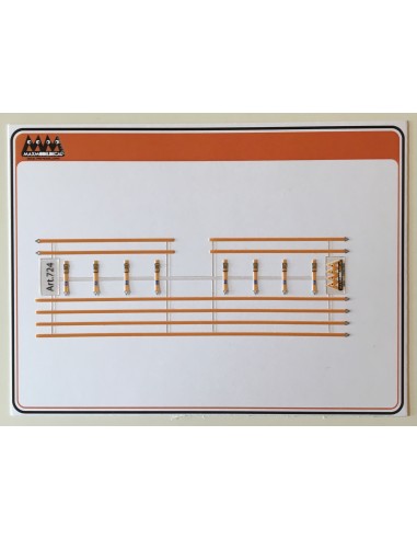 M724 - Cinghie camion in colore arancione - 3D