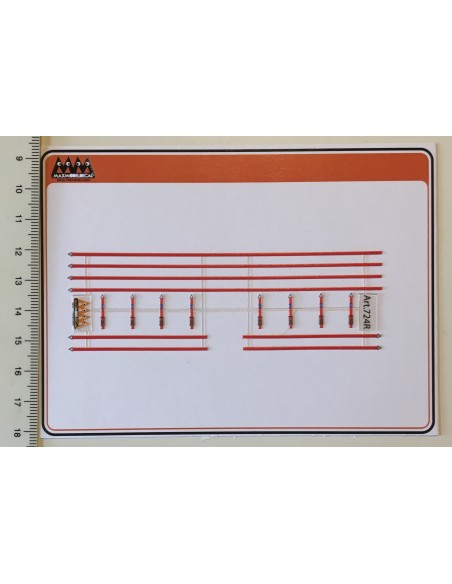 Straps for truck load in red colour - 3D - M724R sie