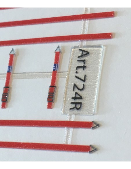 Straps for truck load in red colour - 3D - M724R