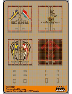 Rear doors and shutters - Scania trailers - set4 - M62131C