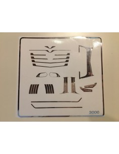 Chrome parts for Mercedes MP4 front grid - M3000