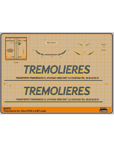 Tremolieres per Volvo FH4 - M62575