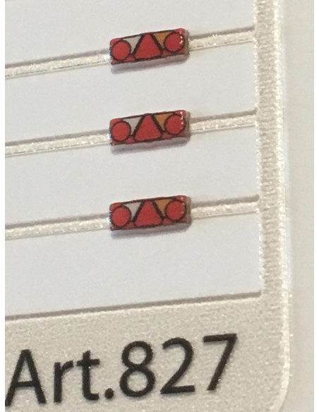 Rear lights for Trailer Chereau 1:87 -  3D - M827 details Rear lights for Trailer Chereau 1:87 -  3D - M827 details