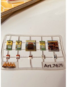 Dashboard accessories Italian 1:24 - 3D - M767I 2