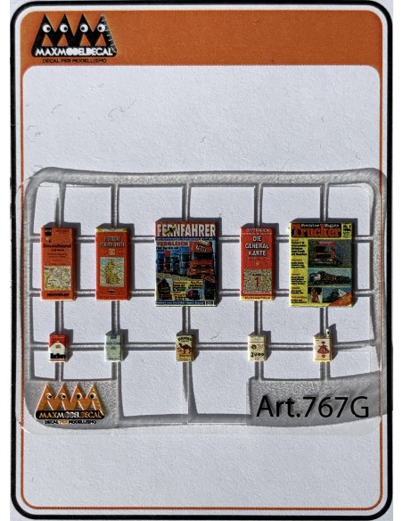 Dashboard accessories Germany 1:24 - 3D - M767G Dashboard accessories Germany 1:24 - 3D - M767G