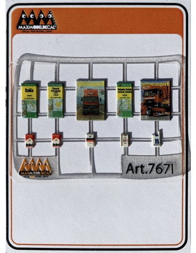 Dashboard accessories Italian 1:24 - 3D - M767I