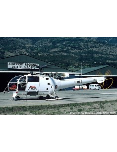 Elisoccorso Val d'Aosta Aérospatiale SA316B Alouette III -  Kit Revell - M43150 by GualdoniD.