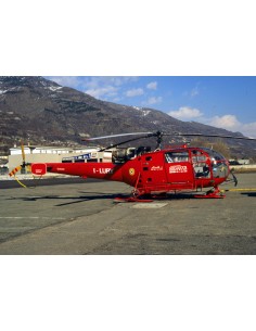 Elisoccorso Val d'Aosta livrea bianca Aérospatiale SA316B Alouette III -  Kit Revell - M43151