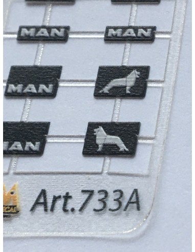 Short mudflaps MAN - 3D - M733A