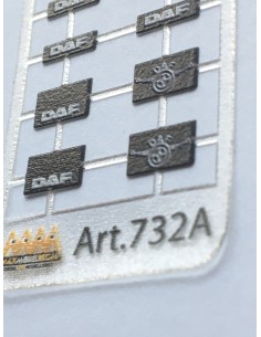 Short Mudflaps DAF - 3D - M732A 2