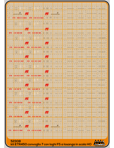ETR450 logos "Losanga" - kit - M52308