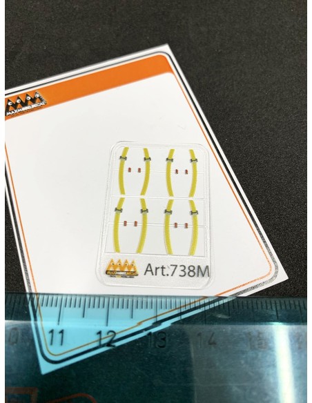 Cinture di Sicurezza Camion per Mercedes 1:87 - 3D - M738M misure 2