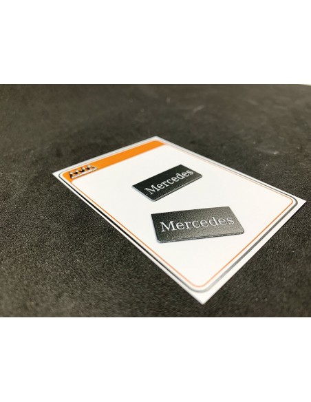 Small Mercedes Mudflaps - 3D - M746A