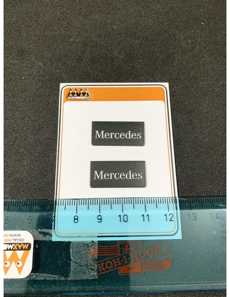 Small Mercedes Mudflaps - 3D - M746A