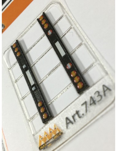 Barra luci tonde posteriori - 1:87 -  3D - M743A