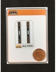 Rear round lights bar - 1:87 -  3D - 743A