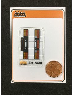 Rear square lights kit -  3D - M744B
