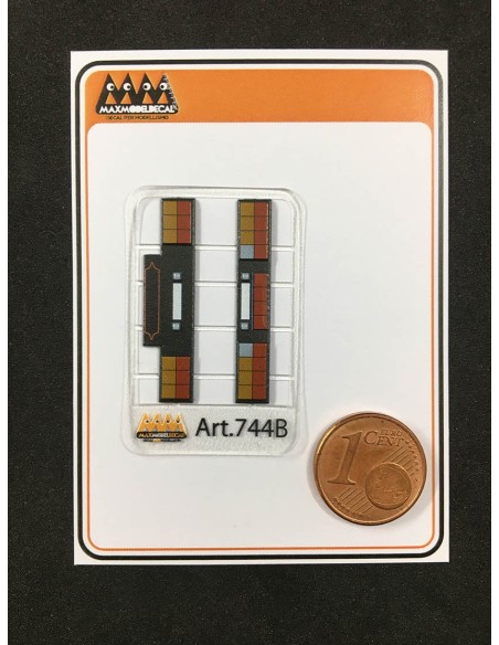 Rear square lights kit -  3D - M744B