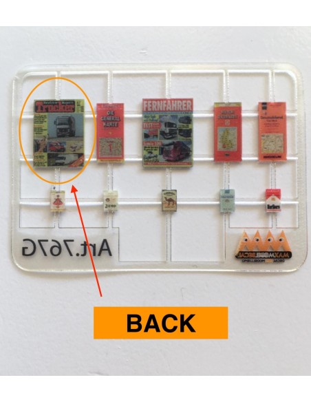 Dashboard accessories Germany 1:24 - 3D - M767G back Dashboard accessories Germany 1:24 - 3D - M767G back