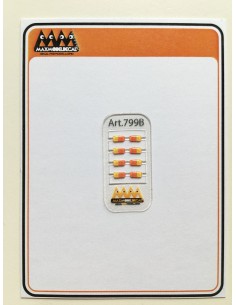 rectangular base rear lights 1:87 - 3D - M799B
