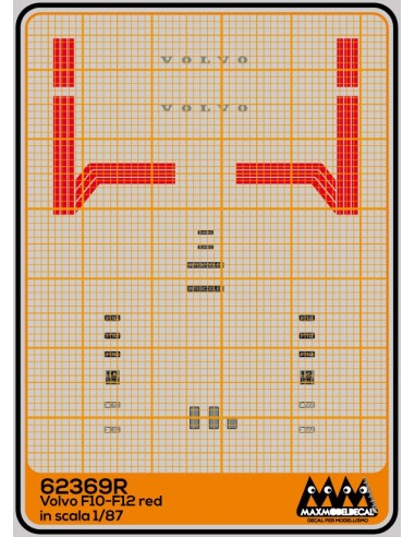 Volvo F10-F12 righe rosse - Volvo kit - M62369R