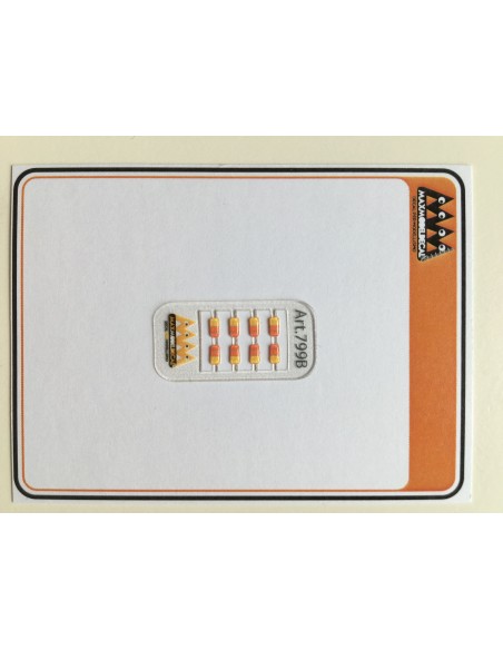 rectangular base rear lights 1:87 - 3D - M799B side