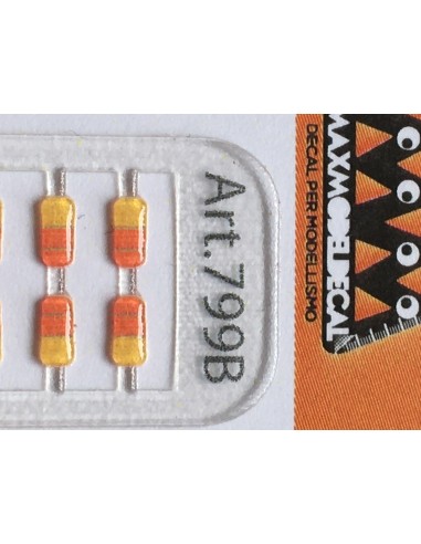 rectangular base rear lights 1:87 - 3D - M799B particular