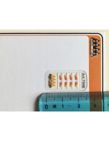 rectangular base rear lights 1:87 - 3D - M799B size