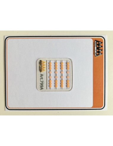 luci posteriori base tonda 1:87 - 3D - M799A lato