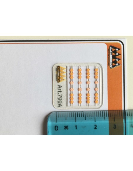 round base rear lights 1:87 - 3D - M799A size round base rear lights 1:87 - 3D - M799A size