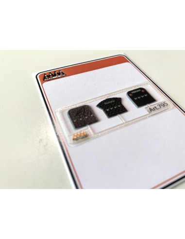 Rear cab air pipes frame for MAN 1:87 - 3D - M795 side left