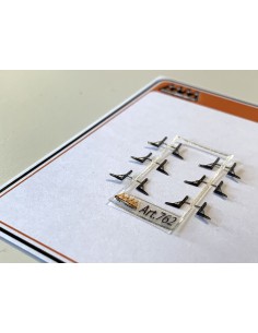 Staffe retrocabina MB 1:87 - 3D - M762