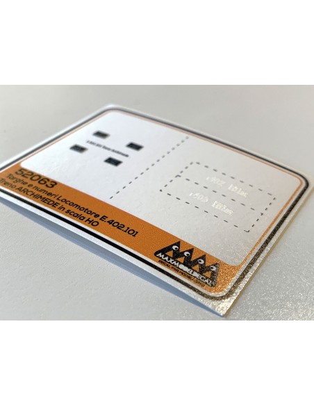 Targhe locomotore E402 101 - 3D scala H0 - M52063 Targhe locomotore E402 101 - 3D scala H0 - M52063