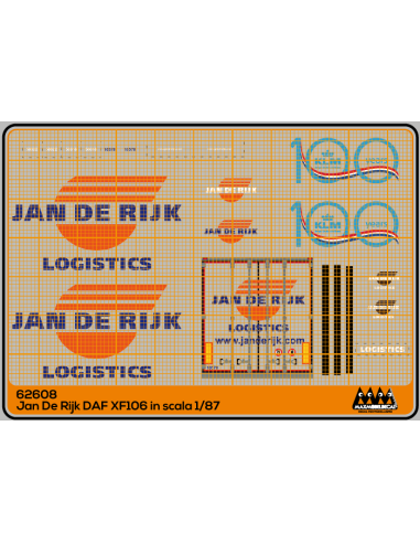 Jan De Rijk for DAF XF106 -DAF kit - M62608