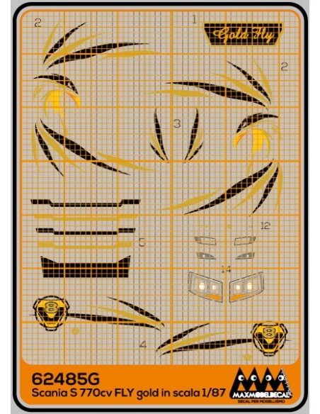 Scania Gold Fly - Scania  kit - M62485G Scania Gold Fly - Scania  kit - M62485G